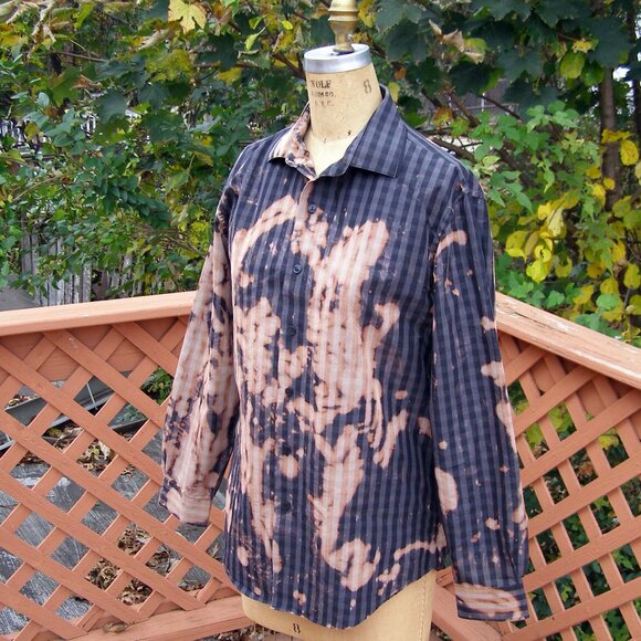 Men's Upcycled REACTION Kenneth Cole Dress Shirt 15 1/2 - Picture 5 of 6